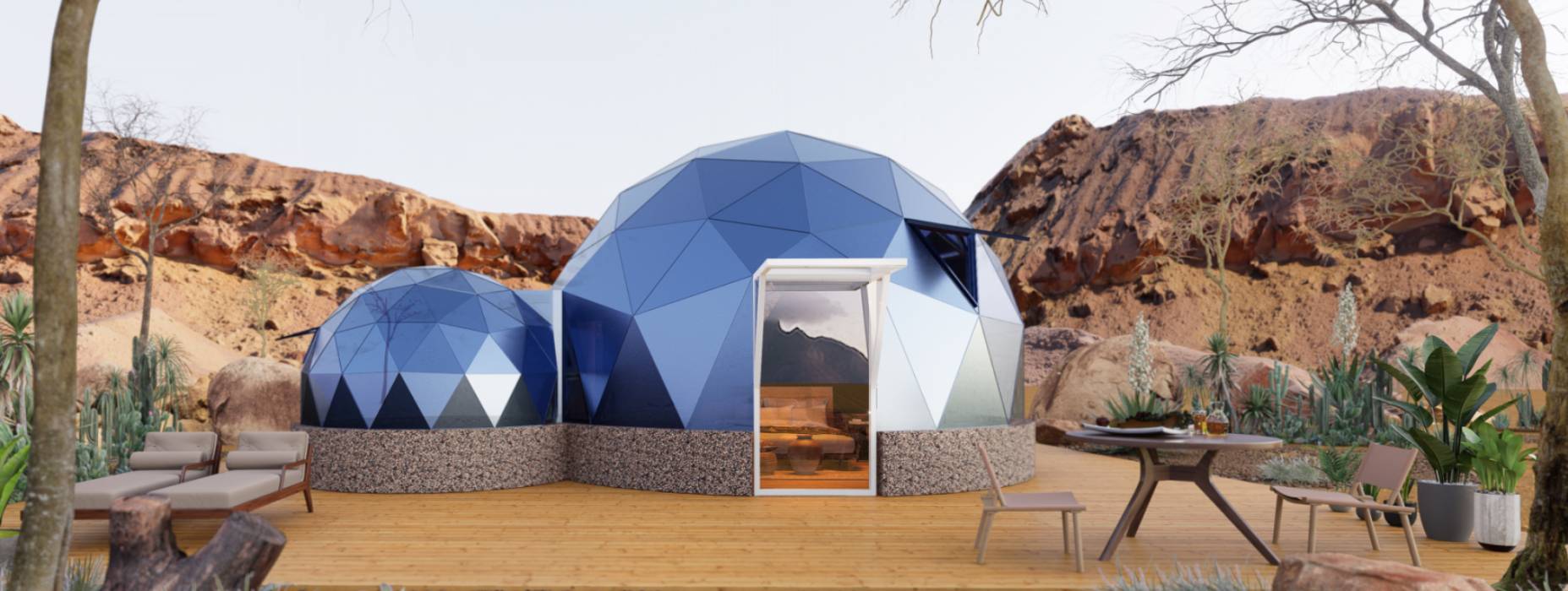 广汉市球形智能光伏玻璃星空房